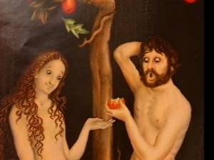 Adam et Ève vu par les matelas Dunlopillo