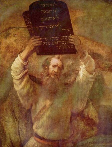 Moïse brisant les Tables de la Loi, de Rembrandt