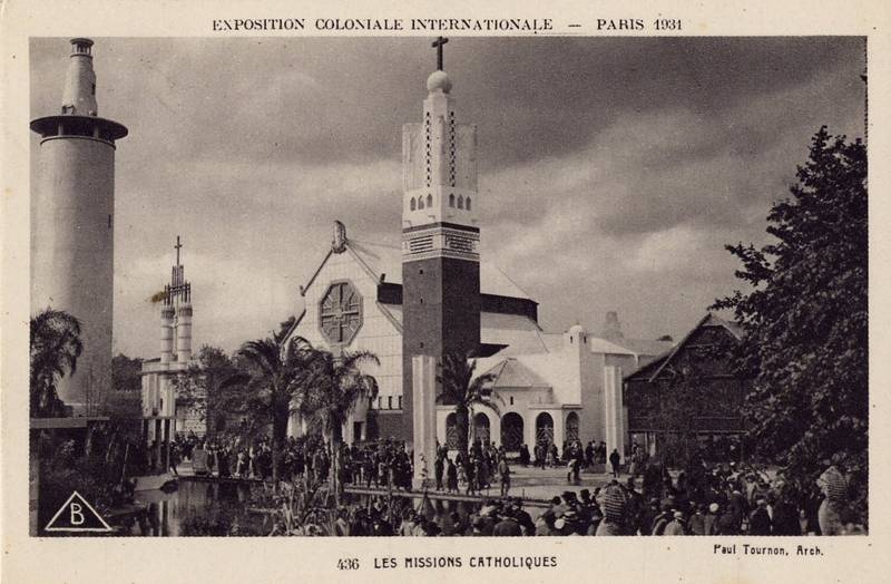 Chapelle des missions catholiques lors de l'exposition coloniale de 1931